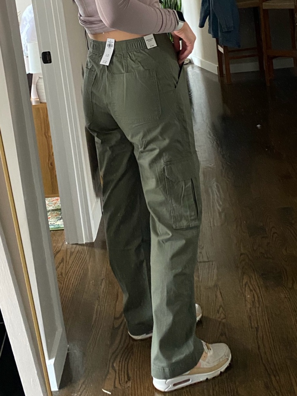 Abercrombie Olive Cargo Pants - Picture 3 of 4